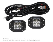 Load image into Gallery viewer, 2&quot; Flood Flush Mount LED Pod - 1 Pair - Rebelled Lights
